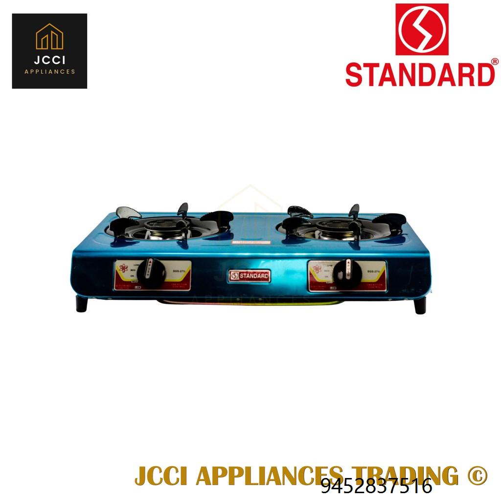 Standard Gas Stove Double Burner Stainless Steel Slim Type (SGS271i