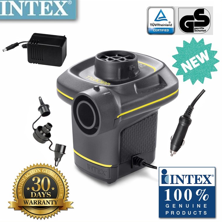 Intex 66634 Portable Electric Air Pump AC 220V and DC 12 V Shopee