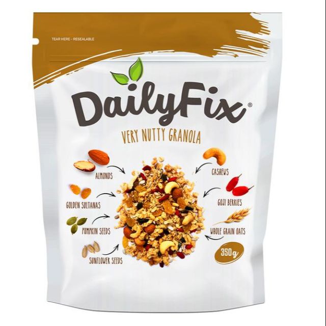 DAILY FIX VERY NUTTY GRANOLA 700G | Shopee Philippines