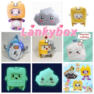 ✨Lankybox Plush Doll Boxy Foxy and Rocky Plushie Removable Cartoon Robot Soft Toy Plush Children's Gift Turned Into A Doll Girl Bed Pillow