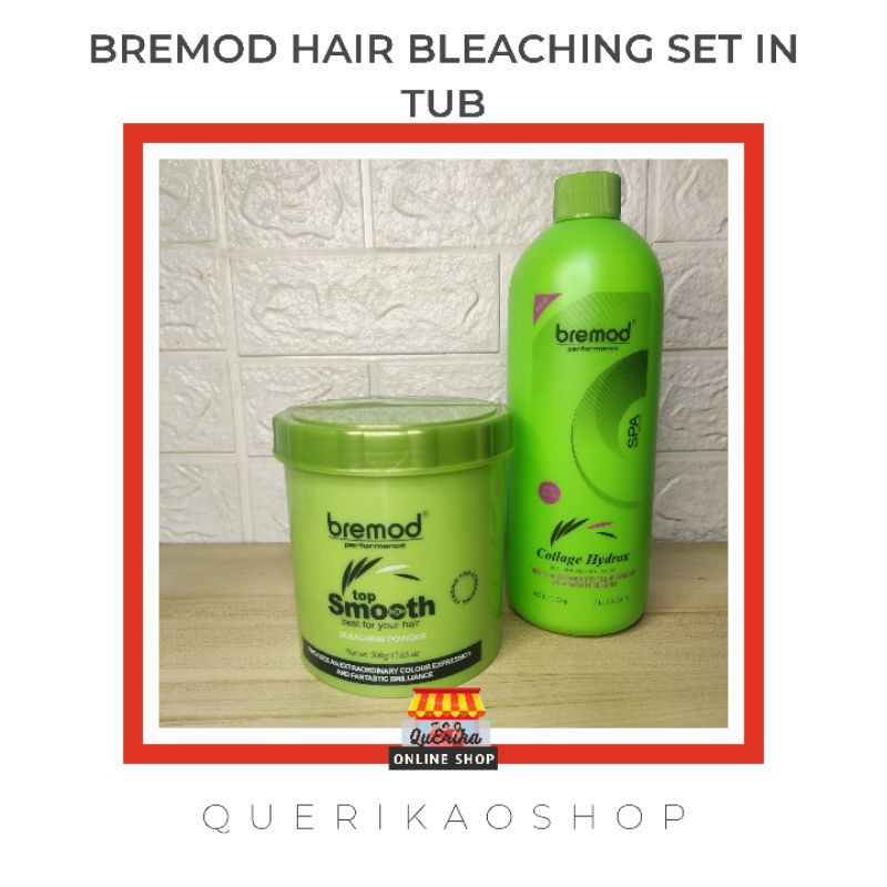 Bremod Hair Brightener Hair Bleaching Powder Set (Big Bleaching Powder and  Developer Oxidizer Set) | Shopee Philippines