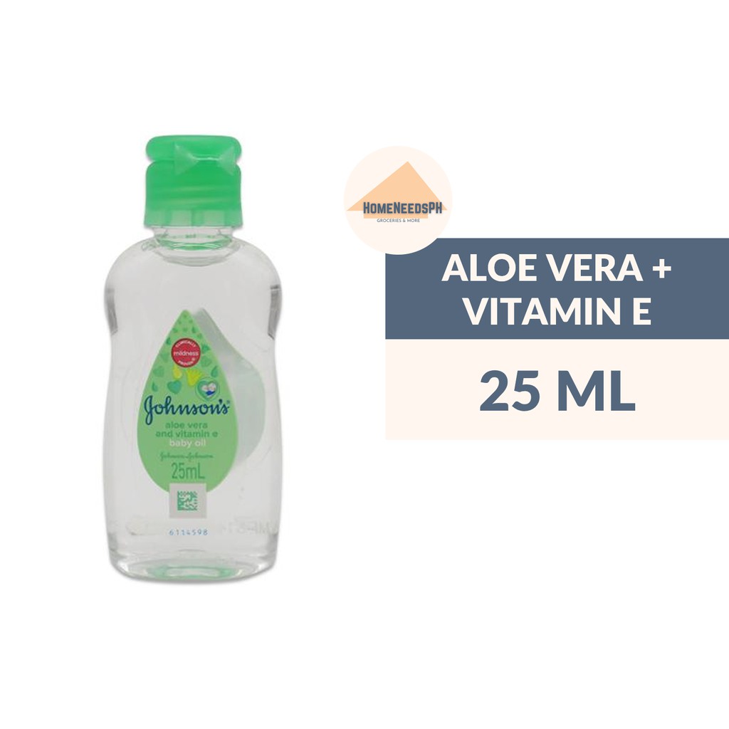 Johnson S Baby Oil Aloe Vera Vitamin E 25 Ml Shopee Philippines