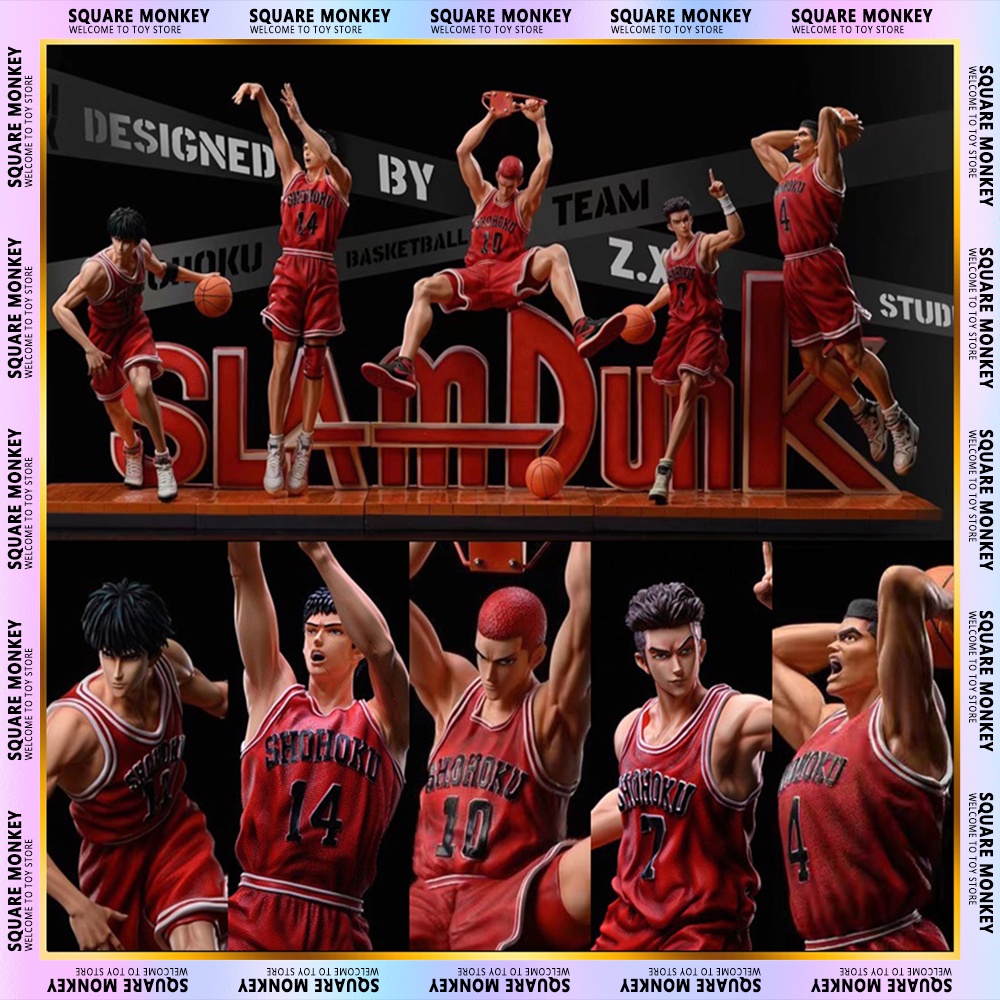 SLAM DUNK Sakuragi Hanamichi Anime Action Figures Rukawa Kaede Akagi ...