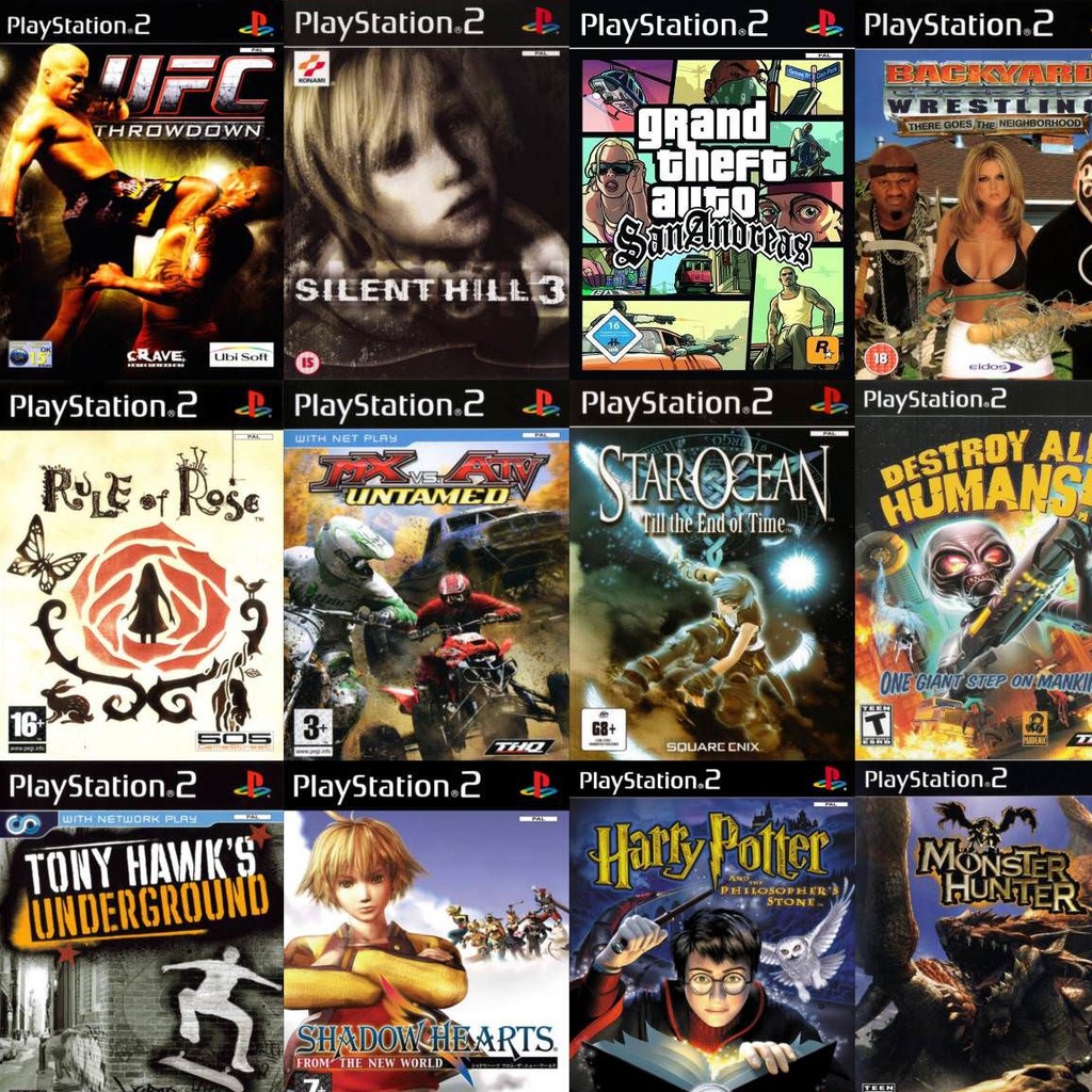 playstation 2 games cd