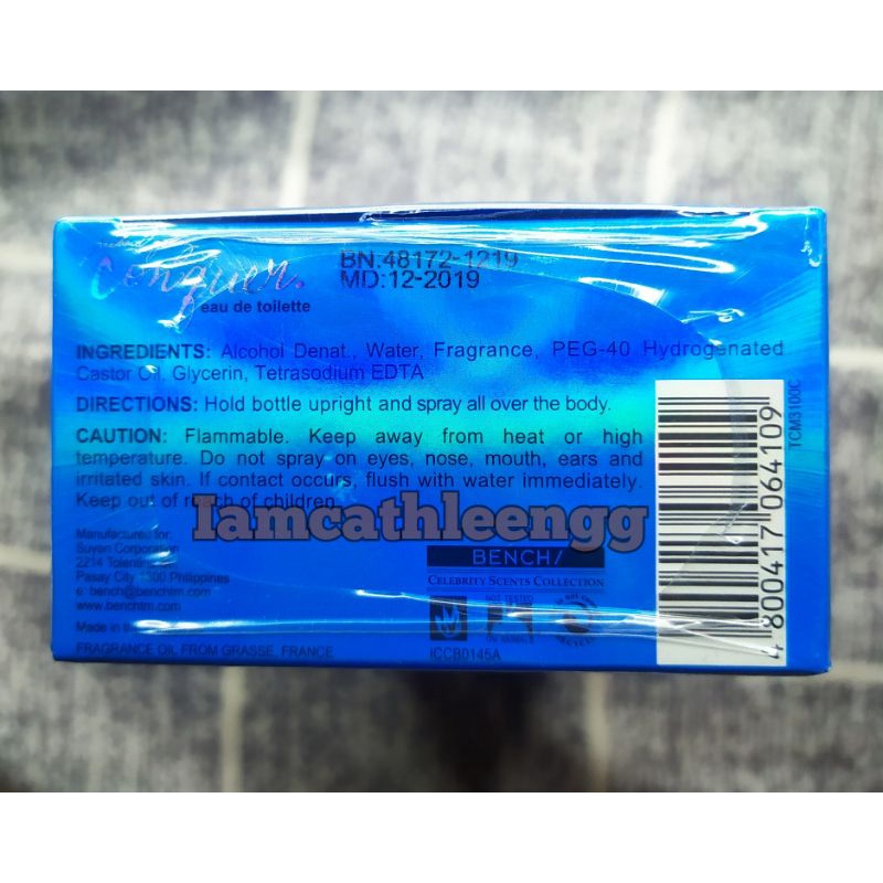 BENCH Richard Gomez Conquer EDT (100ml) Shopee Philippines