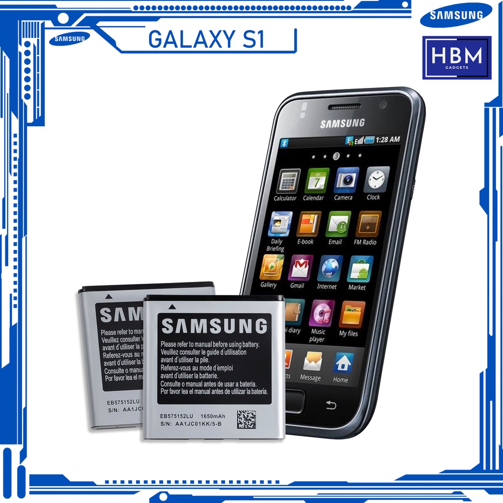 Original Samsung Galaxy S1 Battery I9000, I589, I8250, Model ...