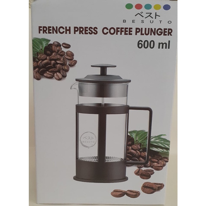 BESUTO French Press Coffee Plunger (Black) 600 ml Shopee Philippines