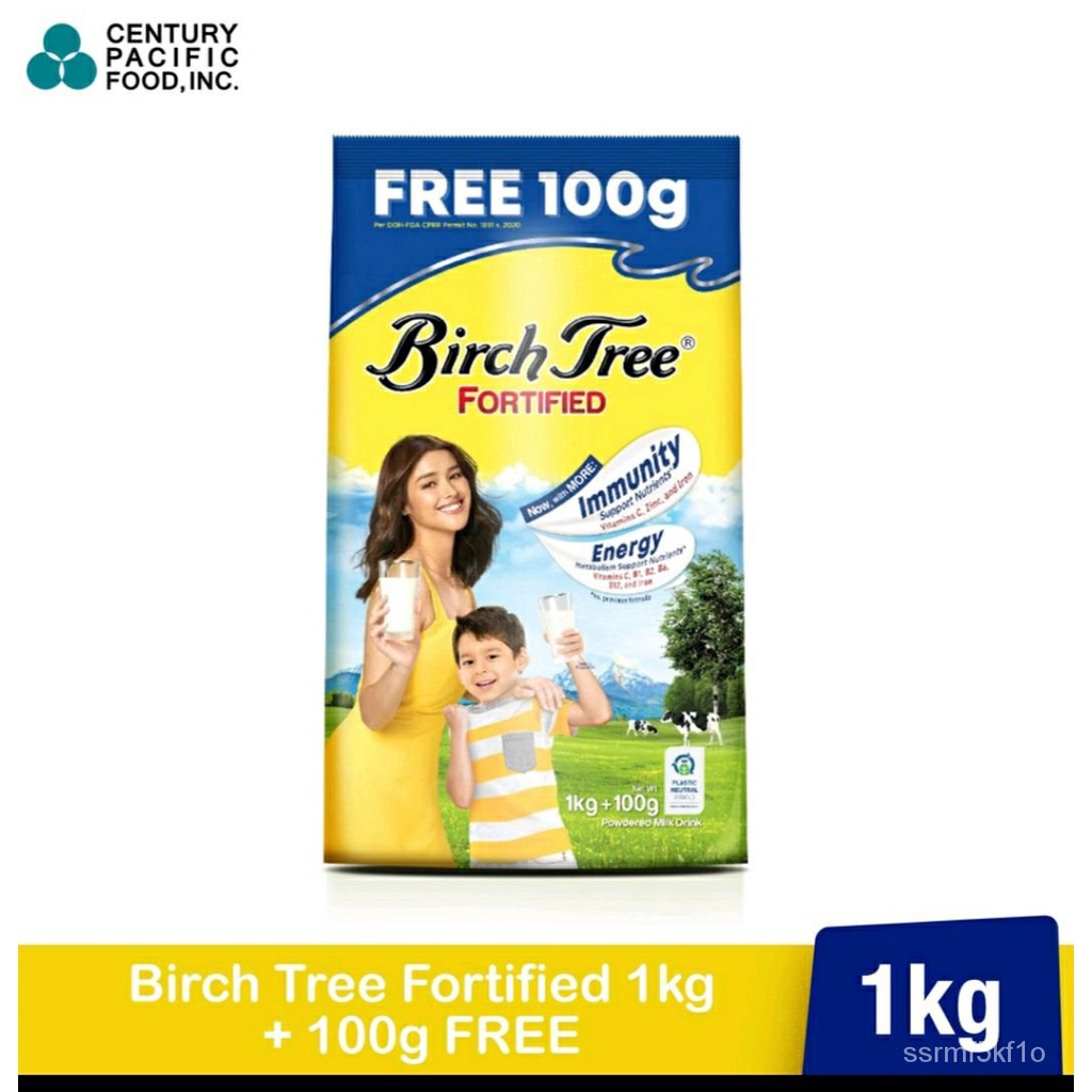 Birch Tree Fortified milk powder 1kg + 100g Shopee Philippines