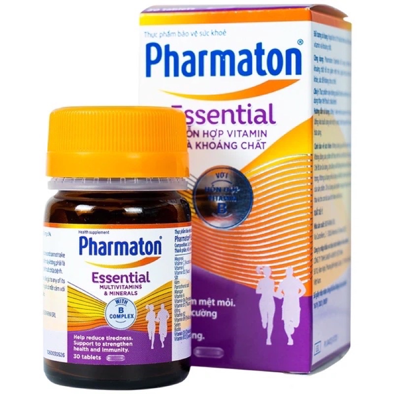 Pharmaton Essential Multivitamins Minerals With B Complex 30 Tablets ...