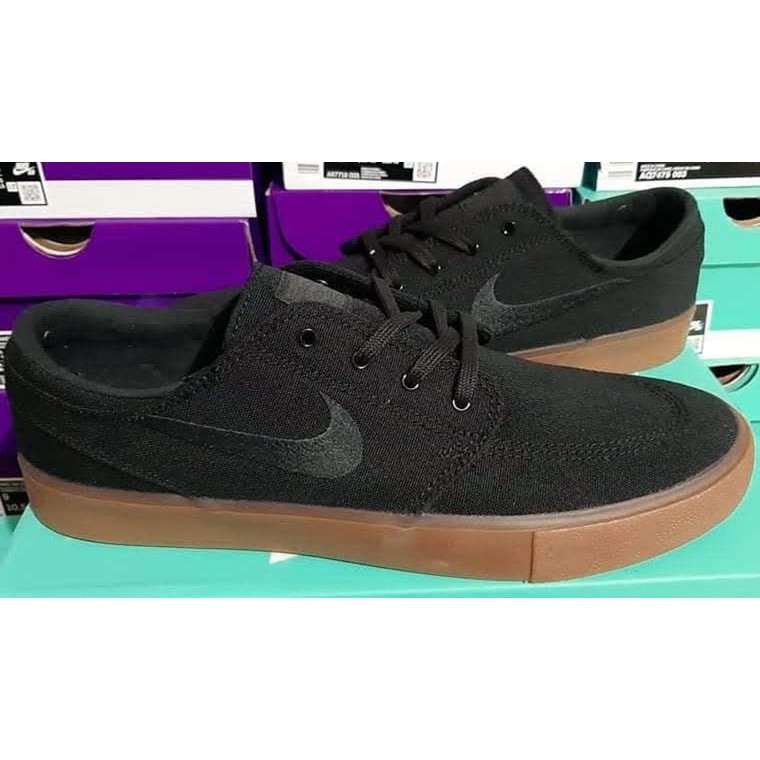 Nike Sb Zoom Stefan Janoski Rm Canvas Double Black Gum Shopee Philippines