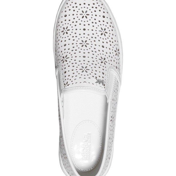 michael kors white slip on sneakers