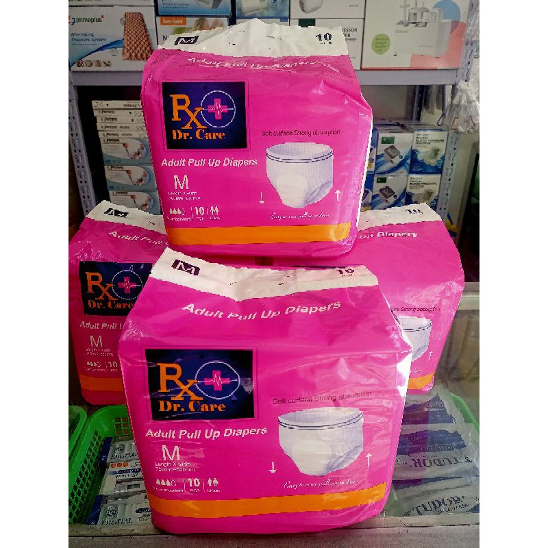 PULL UPS DIAPERS ADULT MEDIUM 10PCS (Rx Dr. Care) Shopee