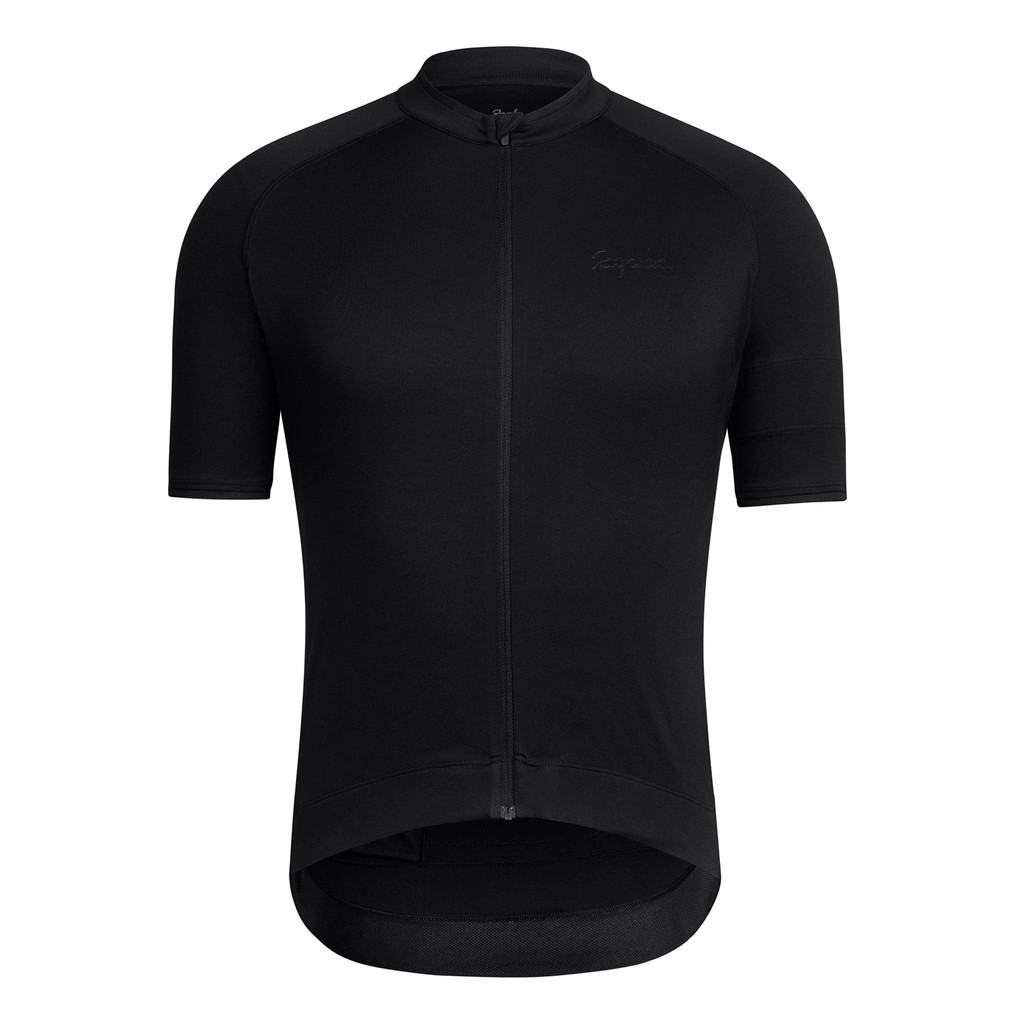 plain black cycling jersey