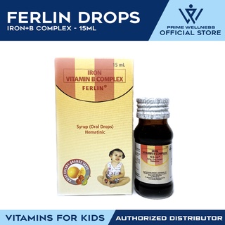 FERLIN Iron + Vitamin B Complex (15ML Drops / 120ML Syrup) | Shopee ...