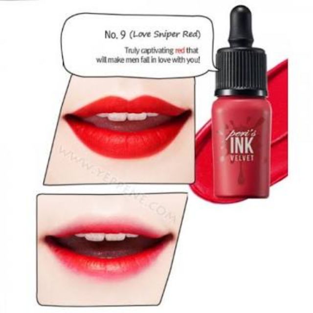 Peripera Ink Velvet Love Sniper Red Shopee Philippines