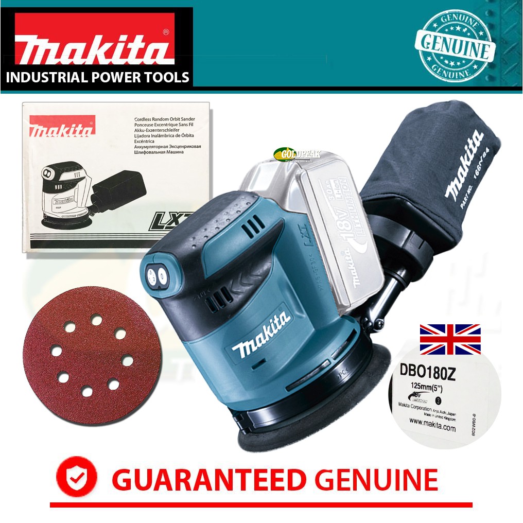Makita DBO180Z 18V Cordless Random Orbit Sander (LXT Series) [Bare Tool
