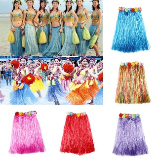 5PCS Plastic Fibers Women Grass Skirts Hula Skirt Hawaiian costume 30CM/40CM/60CM/80cm Ladies Dress Up Festive & Party #1