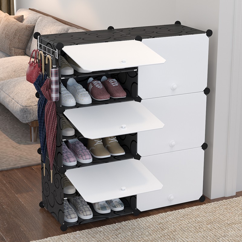 6 Layers Shoe Rack Organizer Storage DustProof Drawer Type