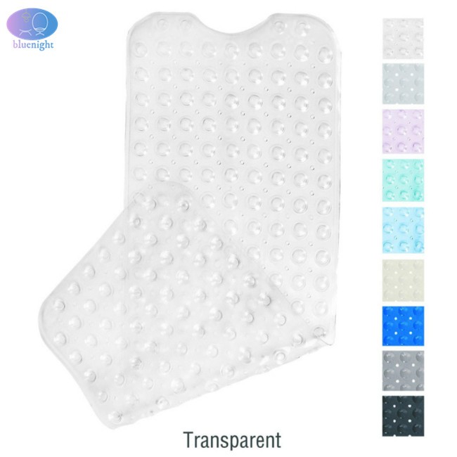 Pvc Lengthened Bathroom Anti Slip Mat With Sucking Disk Bathtub