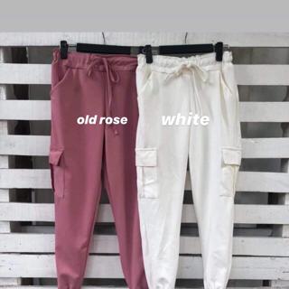 pastel pink cargo pants