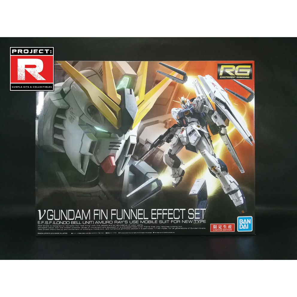RG 1/144 RX93 V Nu Gundam & Fin Funnel Effect Set Shopee Philippines
