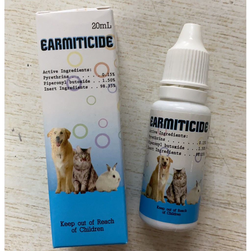 Earmiticide Ear Drops for Pets Dog Cat Rabbit (20ml) | Shopee Philippines