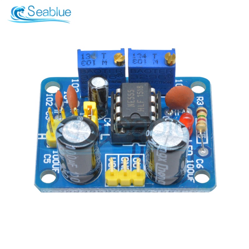 1Pcs NE555 Pulse Frequency Duty Cycle Square Wave Rectangular Wave Signal Generator Adjustable 555