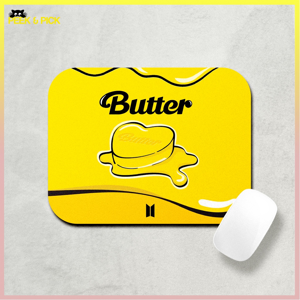BTS Butter Personalized Custom Mouse Pad KPOP Korean Band 22 x 18cm