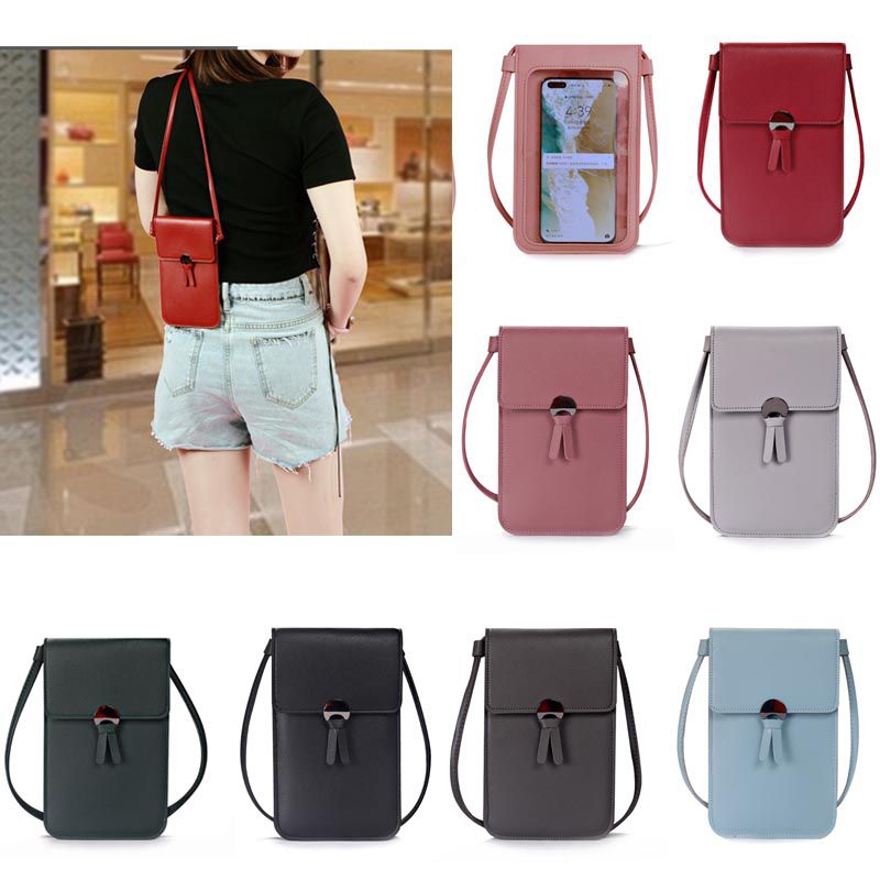 sling bag with phone pocket on strap