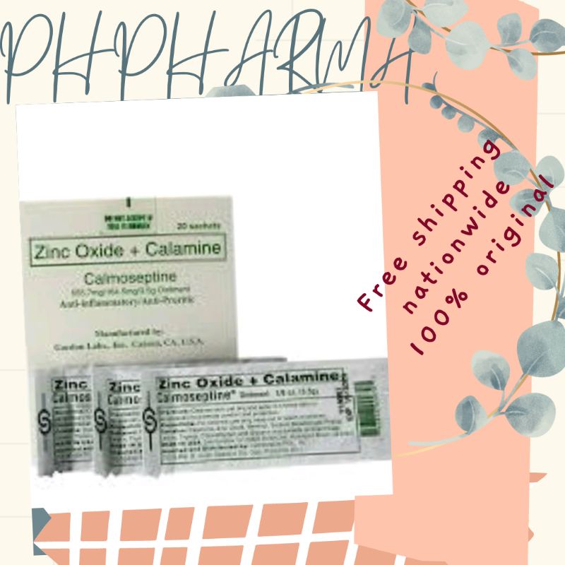 Calmoseptine Zinc Oxide + Calamine Ointment 3.5g/Sachet 100 Original & Authentic Shopee