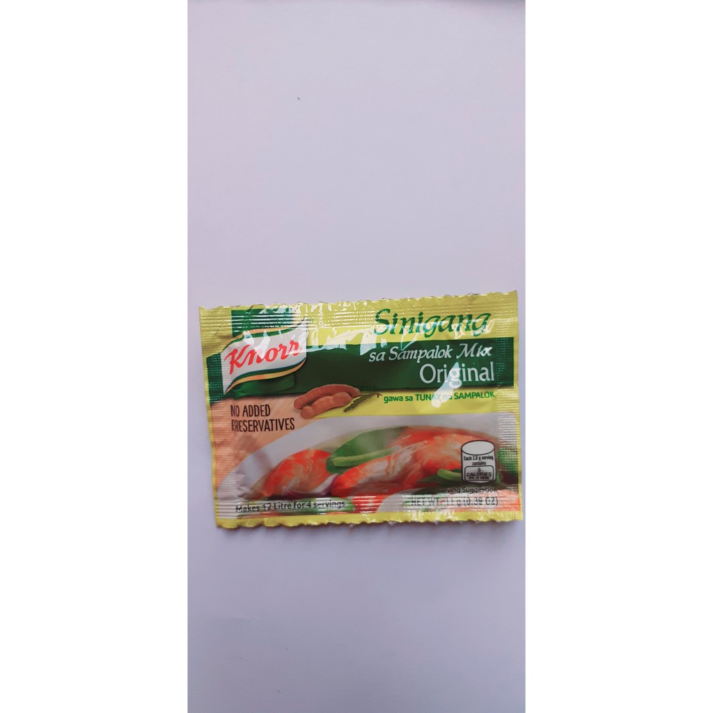 Knorr Sinigang Mix Original 11g Shopee Philippines