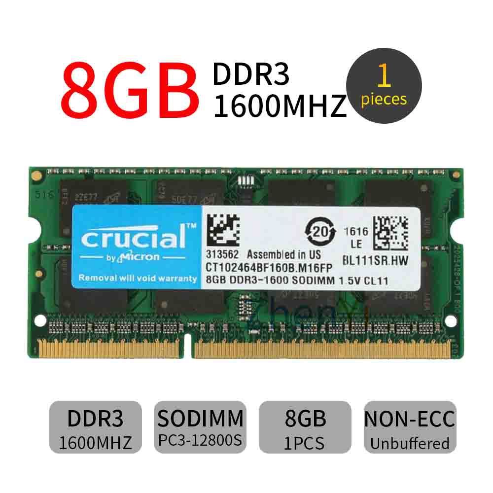 ram nb ddr3 1600 8gb