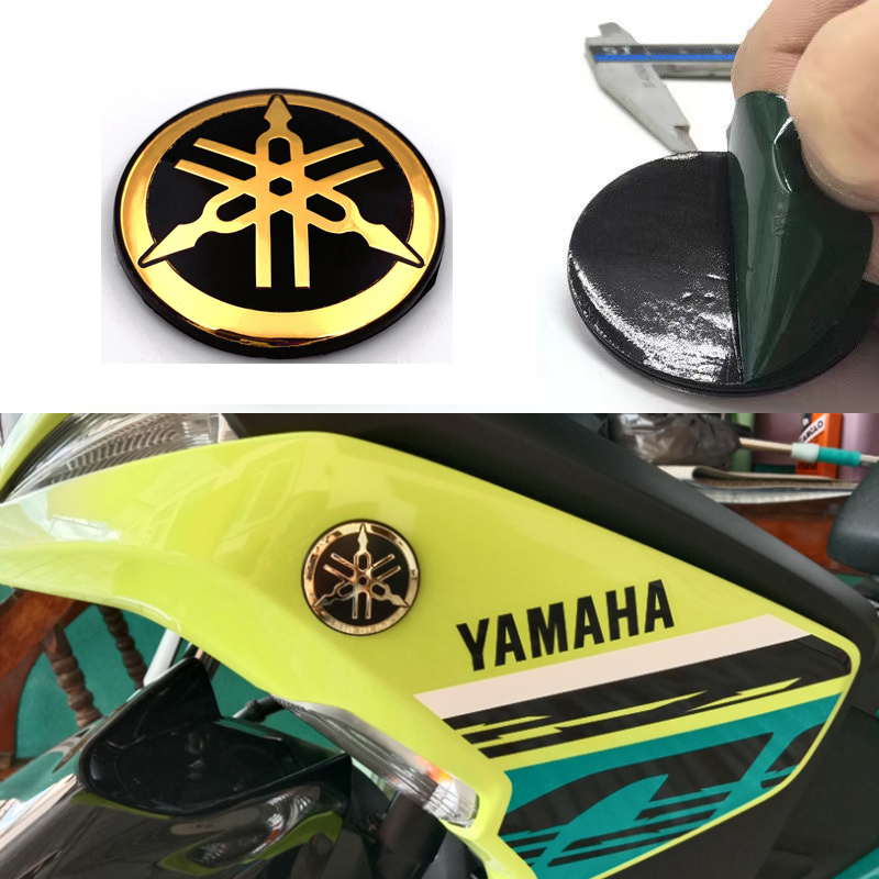 1 Pair Y15zr Yamaha Logo Emblem Cover Set Gold Silver Yamaha Logo Emblem Gold Silver Shopee Philippines