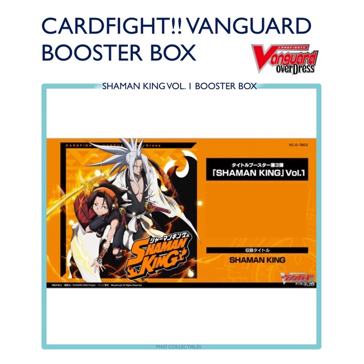 Cardfight!! Vanguard Over Dress Booster Box Shaman King Vol. 1