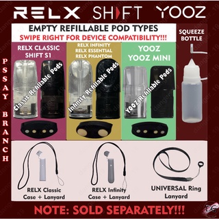 (NEXT DAY SHIPOUT) Relx Classic Infinity Essential Shift VEEX YOOZ Refillable Pod Empty Bottle Cases
