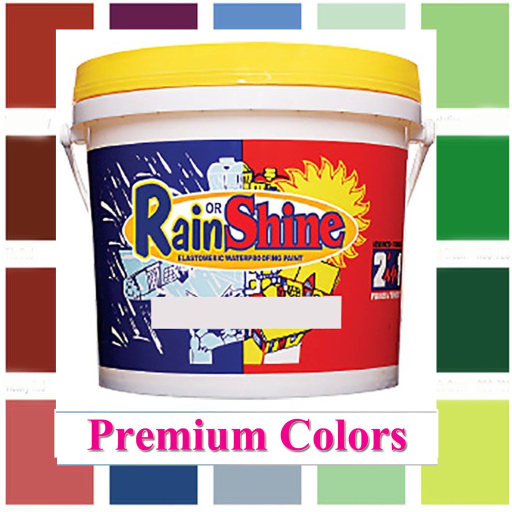 Rain or Shine Elastomeric Waterproofing Paint Gallon/ 4 Liters Premium ...