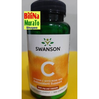 Vitamin C with Rose Hips. 500mg. 100 capsules Swanson