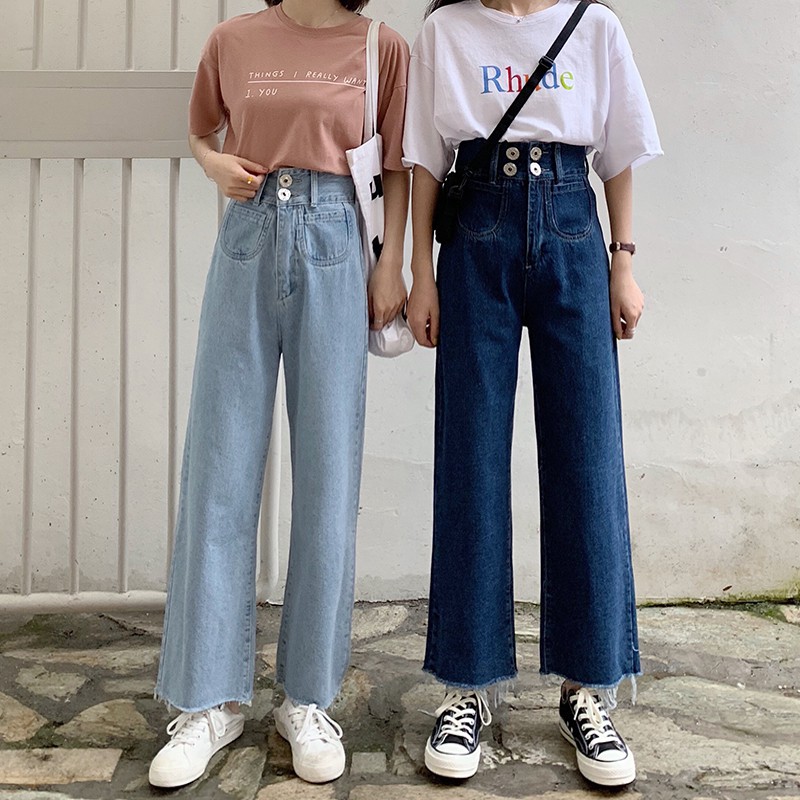 wide waist jeans