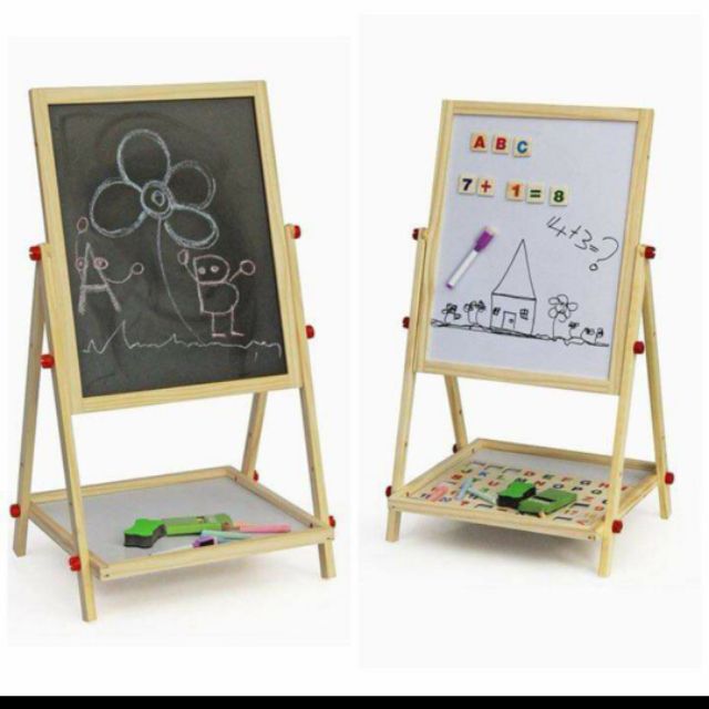 blackboard and whiteboard