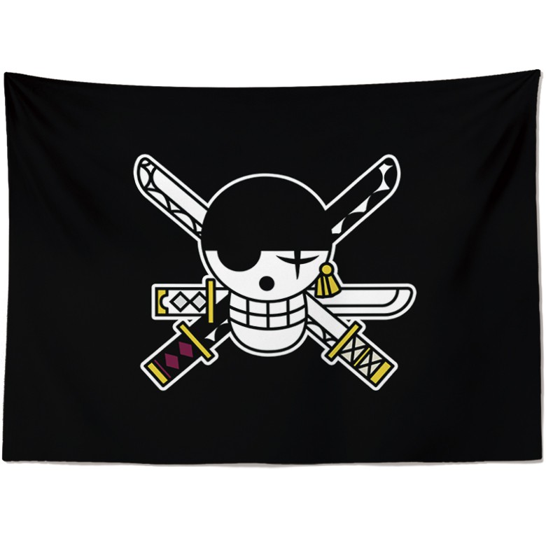 Vinsmoke Sanji One Piece Jolly Roger Pirate Flag Bedroom Wall Diy Animation Tapestry Home Living Decoration Hanging Cloth Shopee Philippines