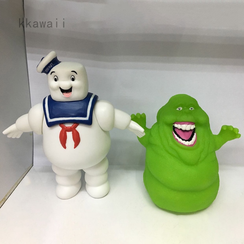 Ghost Busters Stay Puft Marshmallow Man And Green Slimer Pvc Action Figure Kids Toy Shopee Philippines