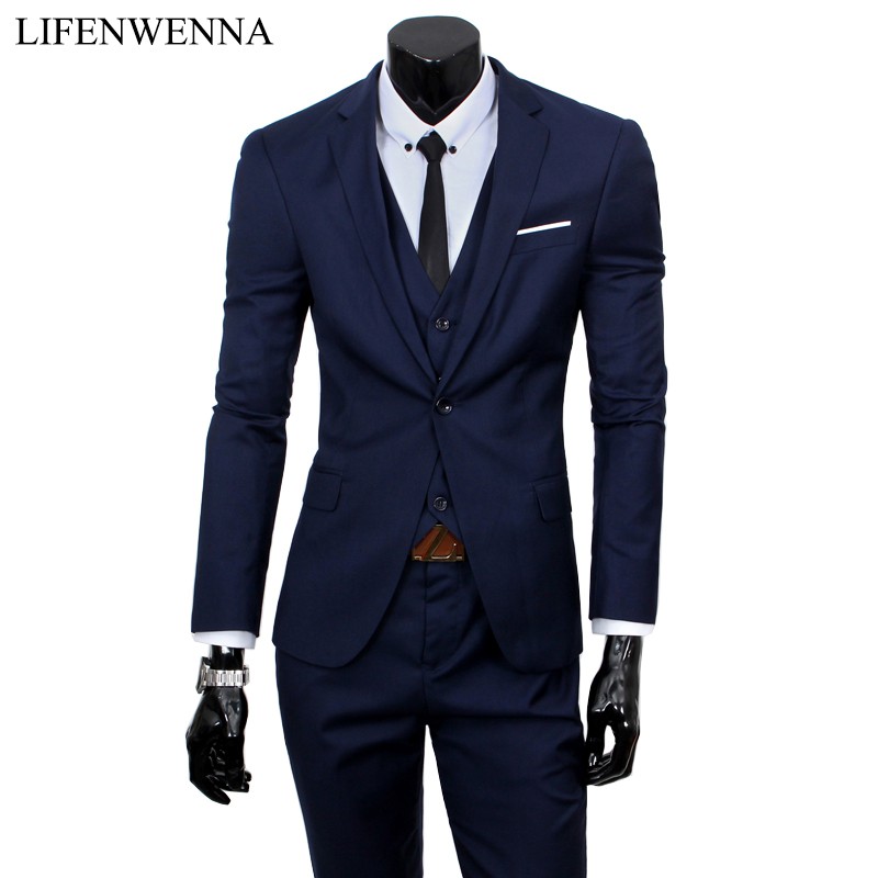 2021 New Men Suits One-Buckle Brand Suits Jacket Formal Dress Men Suit ...
