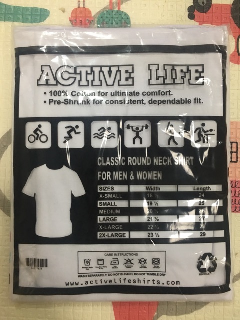 active life t shirt