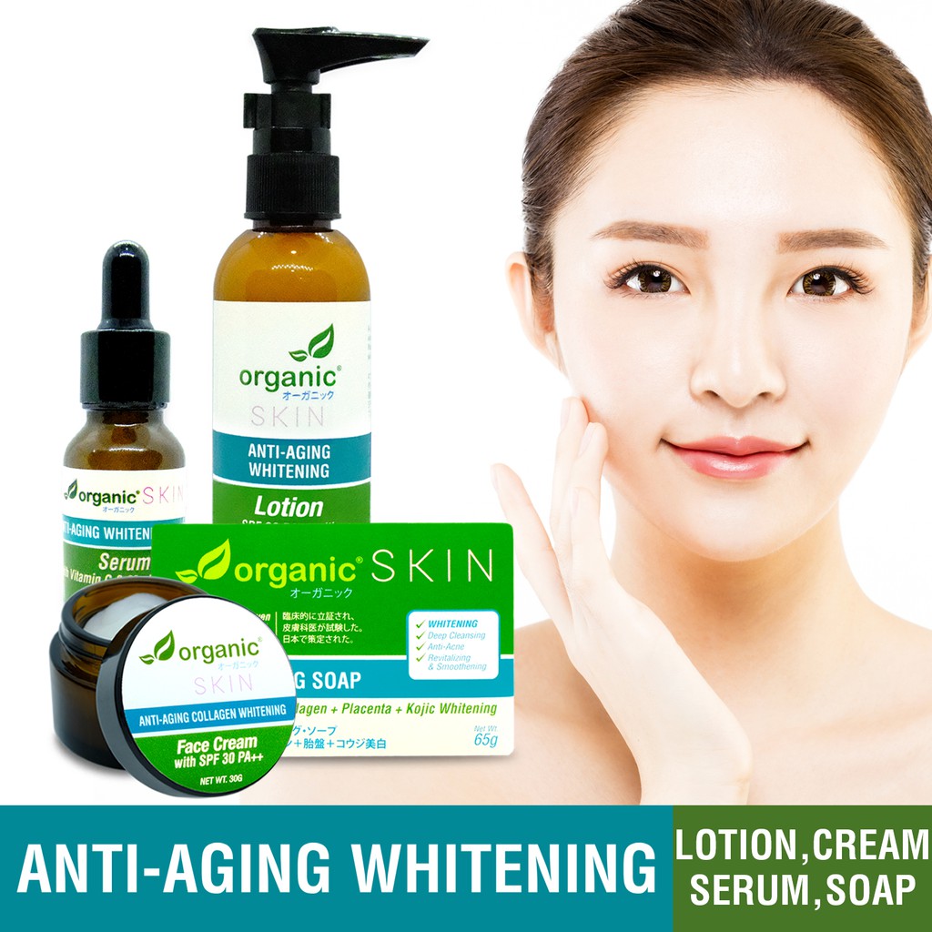 Organic Skin Japan Antiaging Whitening 4 Steps Skincare ...