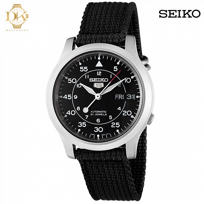 Seiko 5 Sport Automatic SNK809K2 Black Nylon Strap Men's Watch | Shopee  Philippines