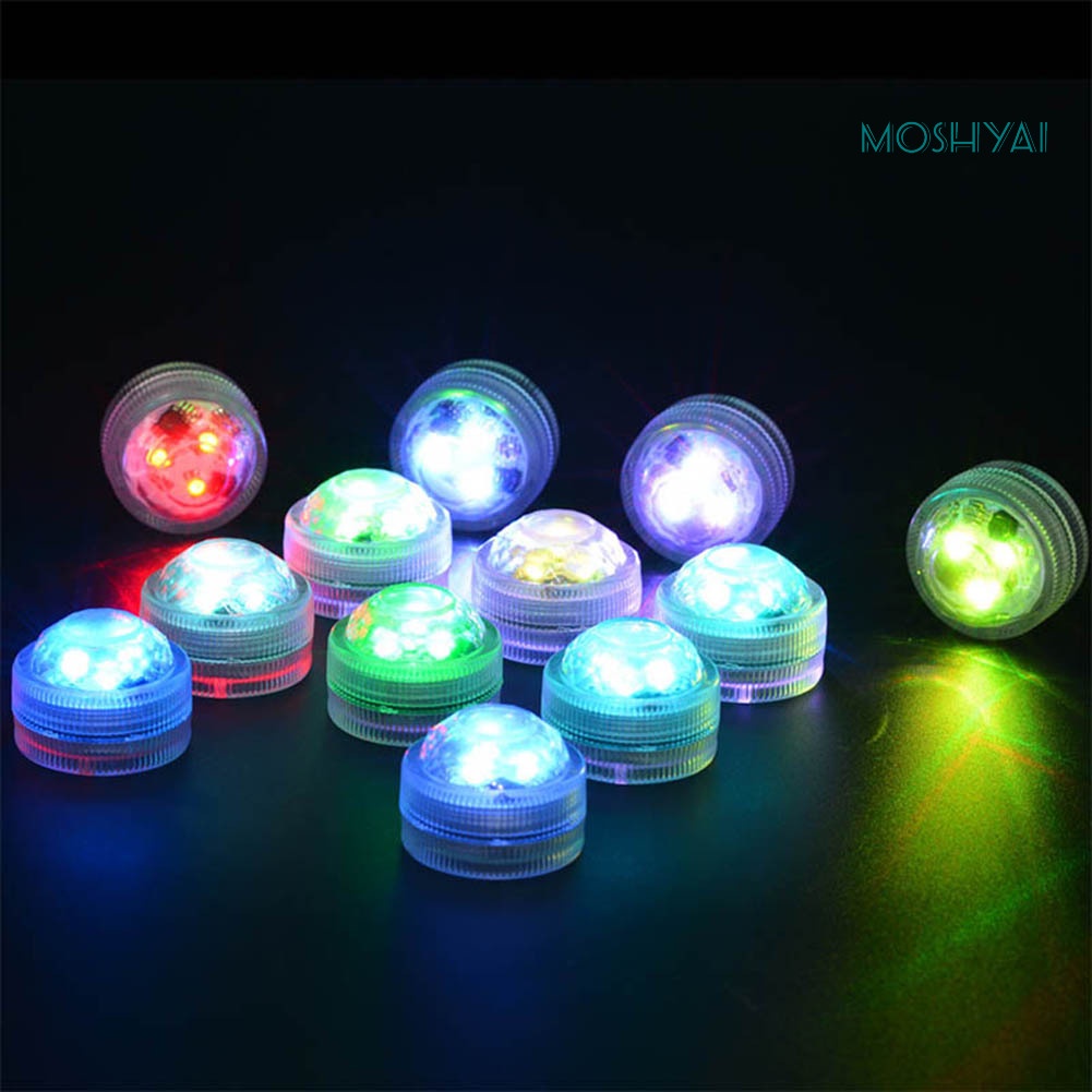 Remote Control Color Change Round Aquarium LED Light Submersible Fish Tank Lamp #9