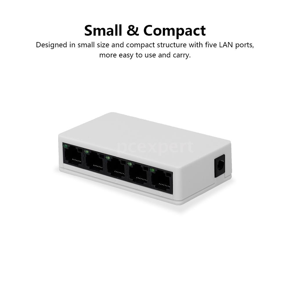Tp Link Sw05 5 Port Switch Gigabit 10 100mbps Ethernet Switch Distributor Network Switch For Home Office Shopee Philippines