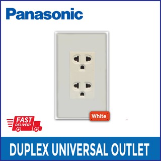 Panasonic Duplex Universal Outlet With Grounding Gang Shopee