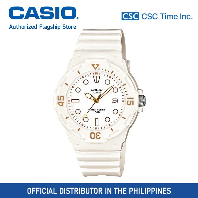 Casio (LRW-200H-7E2VDF) White Resin Strap Quartz 100 Meter Watch for Women