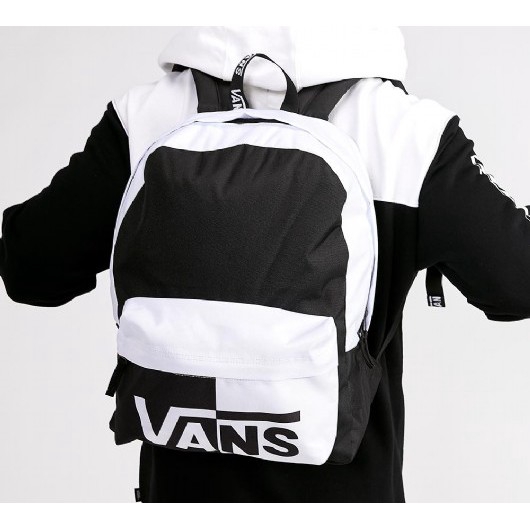 vans backpack white